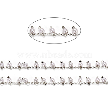 Chaînes de perles en laiton faites à la main de 3.28 pied(X-CHC-I027-09P)-2