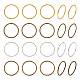 Craftdady 90 pièces 3 couleurs anneaux de liaison en alliage de style tibétain(PALLOY-CD0001-09)-1