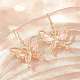 Alloy & Dried Flower Dangle Earrings(AL-Z001-02G-01)-3