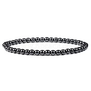 4MM Non-magnetic Hematite Stretch Bracelets(RP2095-6)