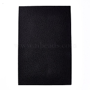 Imitation Leather Fabric Sheets, for Garment Accessories, Black, 30x20x0.05cm(DIY-D025-E11)