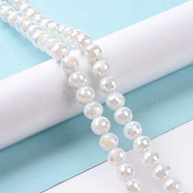perles en verre plaquent brins(X-GLAA-E036-13E)-2