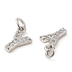 Brass Micro Pave Grade AAA Cubic Zirconia Charms(ZIRC-P067-11P-Y-NR)-3