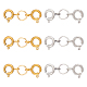 6Pcs 2 Colors 304 Stainless Steel Spring Ring Clasps(FIND-AB00013)-1
