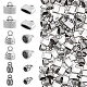 120Pcs 3 Styles Alloy Cord Ends(FIND-WR0013-12)-1