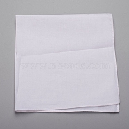 Square Cotton Towel, Kitchen Towels Multi Purpose Tea Towels, White, 38x38cm(AJEW-NB0001-67B)