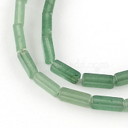 Cuboid Natural Green Aventurine Gemstone Bead Strands, 11~14x4~5x4~5mm, Hole: 1mm, about 29~31pcs/strand, 15.3 inch(G-R299-10)