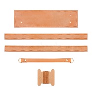PU Leather Bag Bottom and Handles, for Women Bags Handmade DIY Accessories, Sandy Brown, 210x16mm(FIND-WH0059-06B)