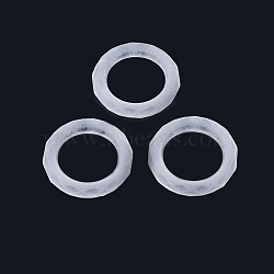 Transparent Frosted Acrylic Linking Rings, WhiteSmoke, 23x4.5mm, about 525pcs/500g(FACR-S056-013)