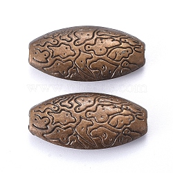 CCB Plastic Beads, Horse Eye, Antique Bronze, 28x14x5.5mm, Hole: 1.8mm(CCB-L011-083AB)