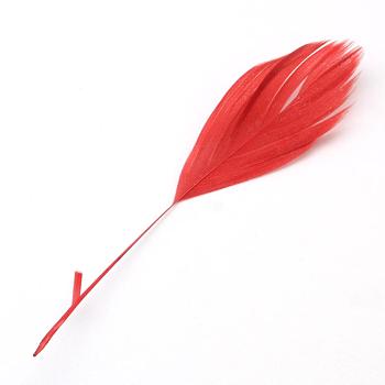 Fashion Goose Feather Costume Accessories, Red, 130~190x12~38mm