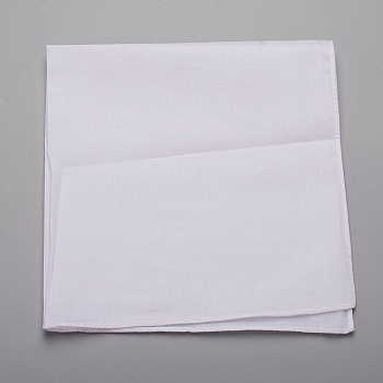 Square Cotton Towel, Kitchen Towels Multi Purpose Tea Towels, White, 38x38cm