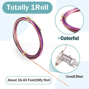 Gradient Color Aluminum Wire(AW-TADJ0001-04B)-3