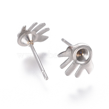 304 Stainless Steel Ear Stud Components(STAS-F222-044)-2