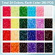 Elite 6240Pcs 24 Colors Transparent Acrylic Beads(TACR-PH0001-58)-4