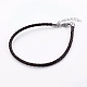 Braided Leather Cord Bracelet Making(MAK-L018-05E)-1