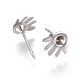 304 Stainless Steel Ear Stud Components(STAS-F222-044)-2