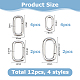 12Pcs 4 Styles Brass Spring Gate Rings(KK-HS0002-19)-2