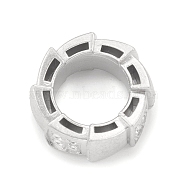 304 Stainless Steel Bead Rhinestone Settings, Flat Round, Stainless Steel Color, 14x6mm, Hole: 8.3mm(STAS-F287-57P)
