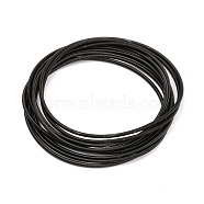 Spring Bracelets, Minimalist Bracelets, 304 Stainless Steel French Wire Gimp Wire, for Stackable Wearing, Electrophoresis Black, 12 Gauge, 2mm, Inner Diameter: 58mm(TWIR-N003-008A)