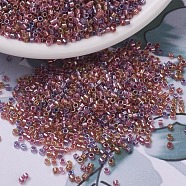 MIYUKI Delica Beads, Cylinder, Japanese Seed Beads, 11/0, (DB0982) Sparkling Lined Tutti Frutti Mix(Purple Rose Gold), 1.3x1.6mm, Hole: 0.8mm, about 2000pcs/10g(X-SEED-J020-DB0982)
