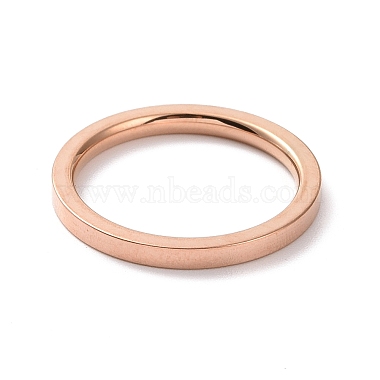 201 кольцо из нержавеющей стали без ободка женское(RJEW-I089-50A-RG)-2