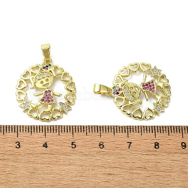 Placage de crémaillère en laiton micro pavé pendentifs en zircone cubique(KK-R157-13C-G)-3