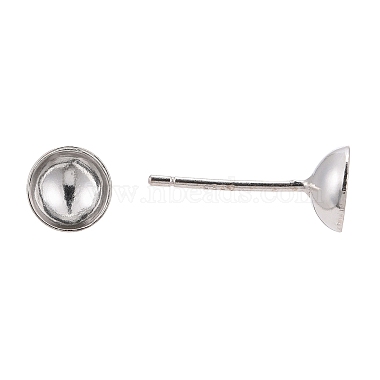 925 Sterling Silver Ear Stud Findings(STER-K167-043D-S)-3