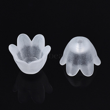 Transparentes bouchons acrylique de perles(FACR-N005-002A)-4