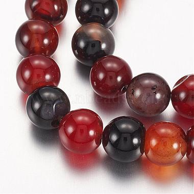 Chapelets de perles d'agate naturelle(G-G515-8mm-04)-3