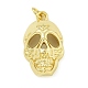 pendentifs en laiton plaqué sur support à thème d'Halloween(KK-Z067-14G-01)-1