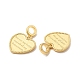 Rack Plating Brass Heart European Dangle Charms(KK-B068-11G)-3