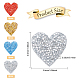 32Pcs 4 Colors Heart Glitter Hotfix Rhinestone(FIND-FG0001-46)-2