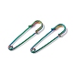 Ion Plating(IP) 304 Stainless Steel Safety Pins Brooch Findings(STAS-I673-05MC)-1