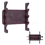4-Tier Wing Star Printed Wood Magic Wand Organizer Holder, Coconut Brown, 22x22x5cm(ODIS-WH0043-186)