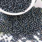 MIYUKI Round Rocailles Beads, Japanese Seed Beads, 8/0, (RR2426) Silverlined Montana, 8/0, 3mm, Hole: 1mm, about 2111~2277pcs/50g(SEED-X0055-RR2426)