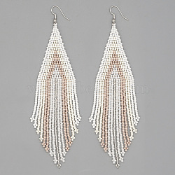 Bohemian Style Handmade Beaded Tassel Earrings for Women(JF0314-9)