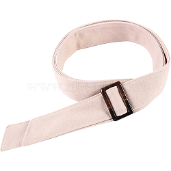 Tie a Knot Cloth Waist Belts with Buckle, for Coat Decoration, Floral White, 70-1/8 inch(178cm)(AJEW-WH20003-08B)