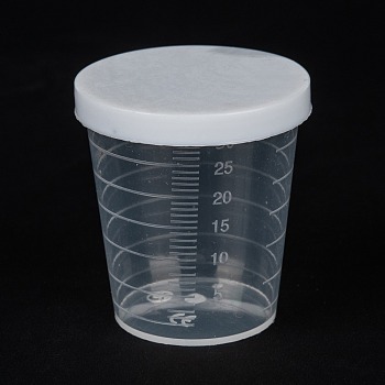 Measuring Cup Plastic Tools, Graduated Cup, White, 4x4.3cm, Capacity: 30ml(1.01fl. oz)