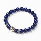 bracelets extensibles en lapis-lazuli naturel (teints)(BJEW-JB03251-03)-1