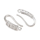 Brass Rhinestone Earring Hooks(KK-C261-01D-P)-2
