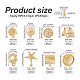 16Pcs 8 Style Brass Stud Earring Findings(FIND-TA0001-85)-5
