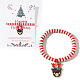 Elegant Christmas Handmade Polymer Clay Heishi Beaded Stretch Bracelets(MV9996-35)-1