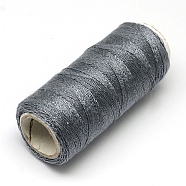 402 Polyester Sewing Thread Cords for Cloth or DIY Craft, Slate Gray, 0.1mm, about 120m/roll, 10rolls/bag(OCOR-R027-06)