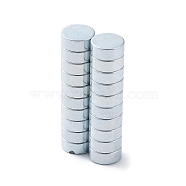 Flat Round Refrigerator Magnets, Office Magnets, Whiteboard Magnets, Durable Mini Magnets, Platinum, 5x2mm(X-FIND-K012-02F)