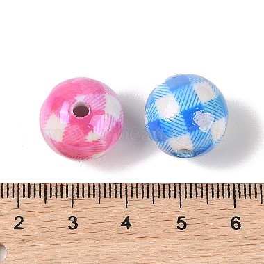 10Pcs Plating Colours Acrylic Beads(OACR-S146-04)-4