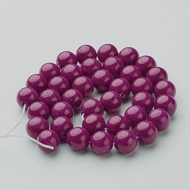 Natural Mashan Jade Round Beads Strands(G-D263-8mm-XS12)-3