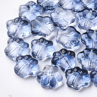 12mm MarineBlue Dog Glass Beads