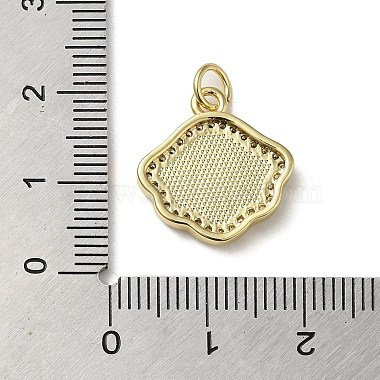 micro cuivres ouvrent pendentifs de zircons(KK-Q808-35G)-3