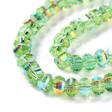 Transparent Electroplate Glass Beads Strands(GLAA-Q099-H01-04)-3